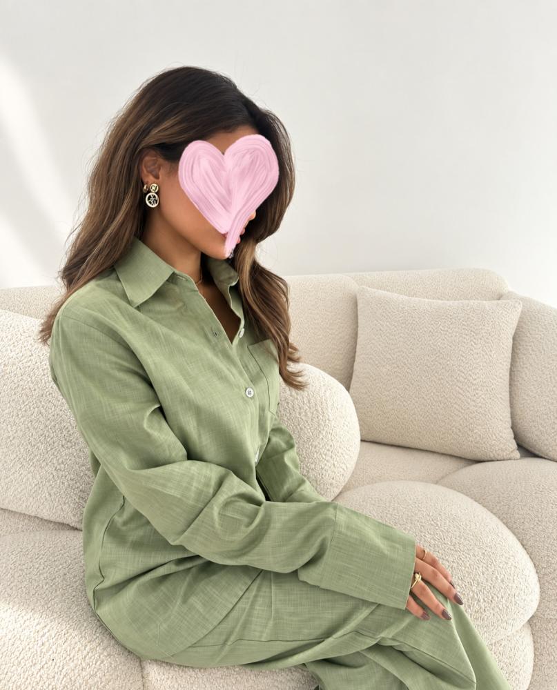 Sage Green Linen Set