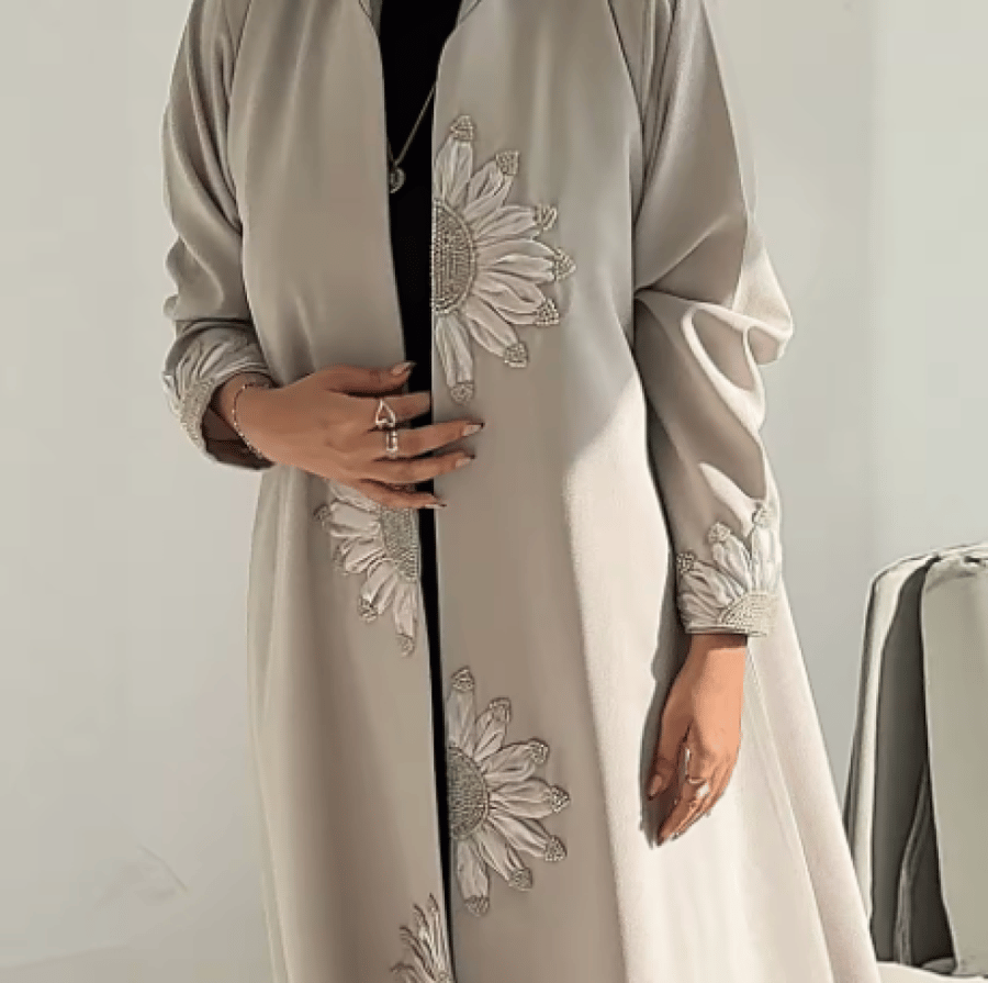 عباية رمضان نسائية مطرزة بالكامل