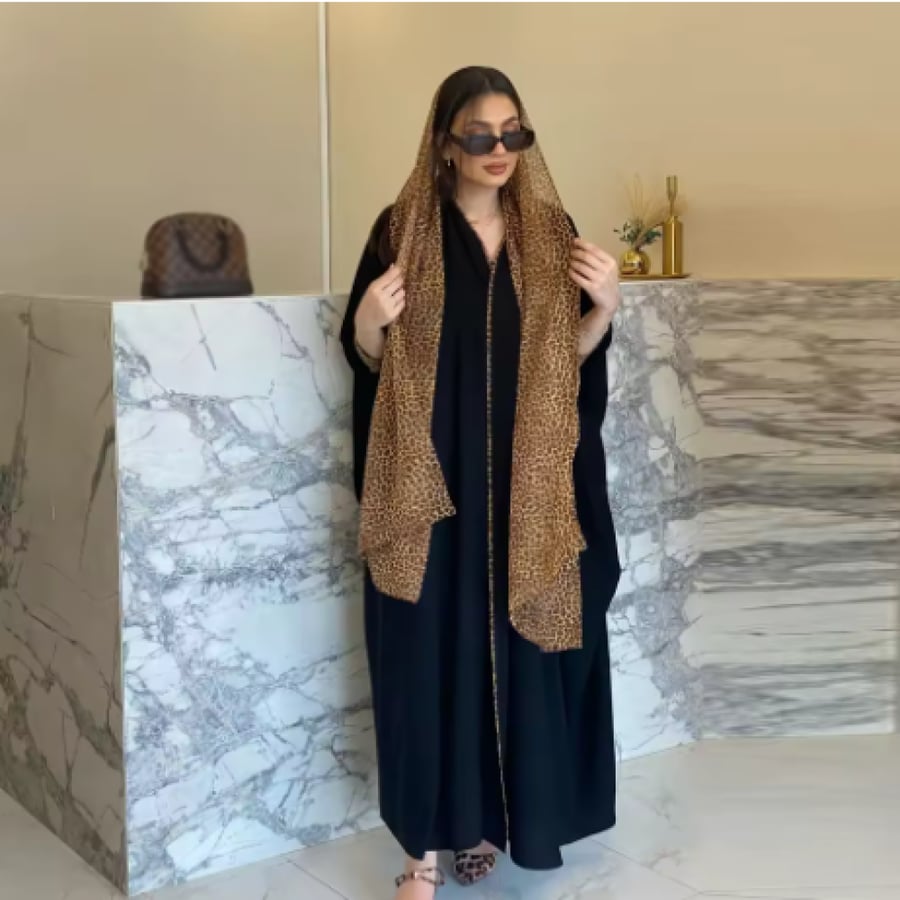 فستان تركي أسود محتشم