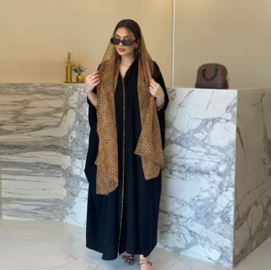 فستان تركي أسود محتشم