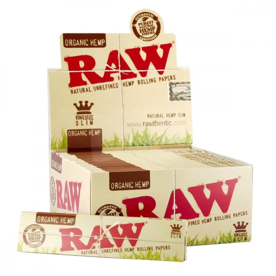 ورق لف راو عضوي هيمب كينج سايز سليم | RAW Organic Hemp King Size Slim