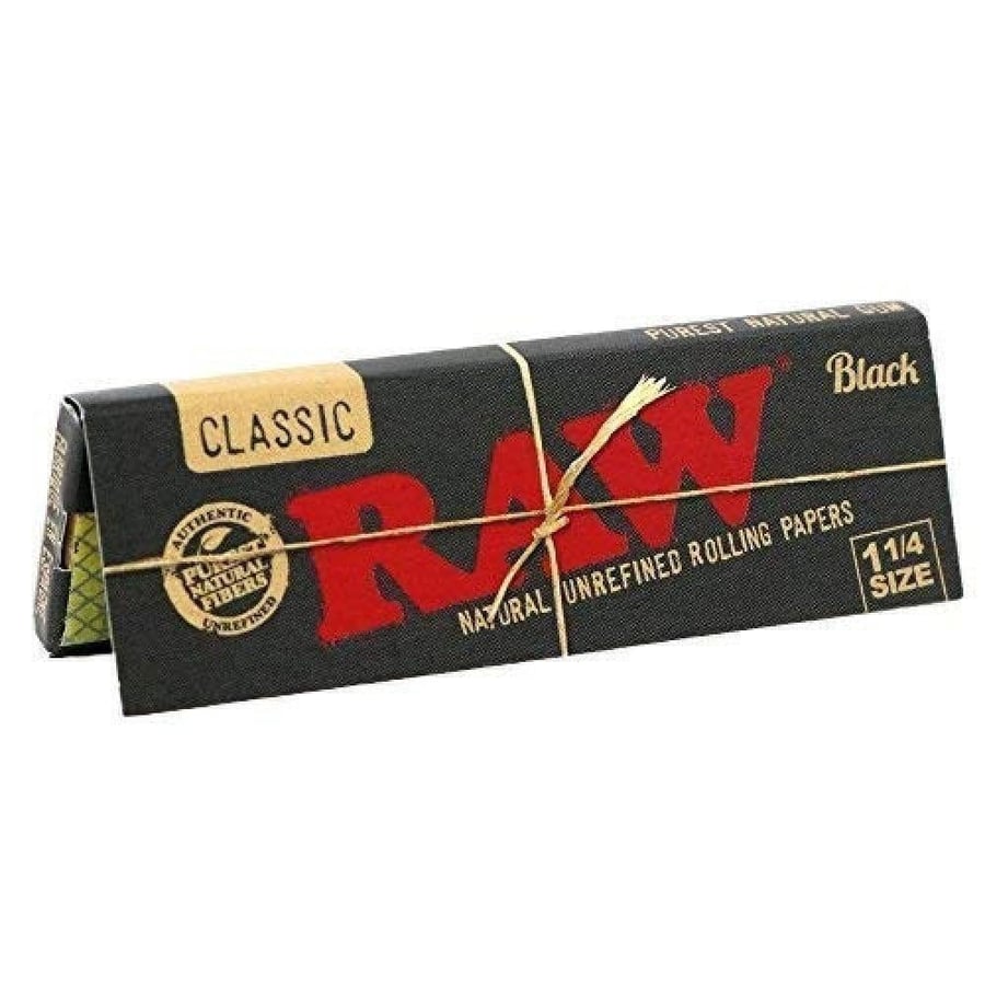 ورق راو بلاك كلاسيك 1¼ | RAW Black Classic Rolling Papers 1 1/4