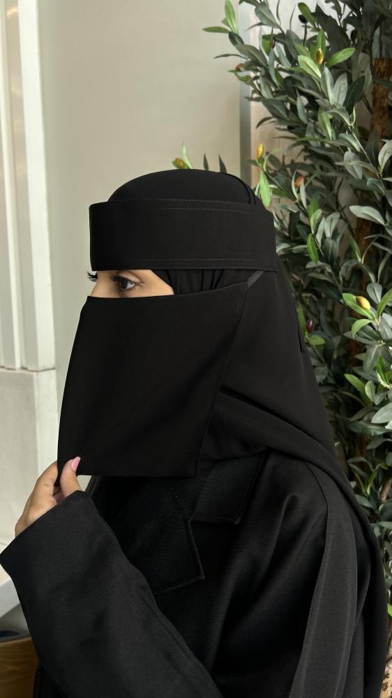عرض عدد 3 نقاب قصير مطاط مايل