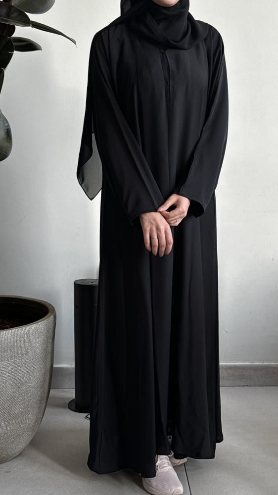 عبايه ساده+طرحه مجانا
