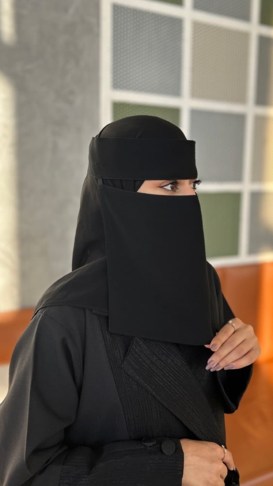 نقاب لاصق +طرحه بدانه
