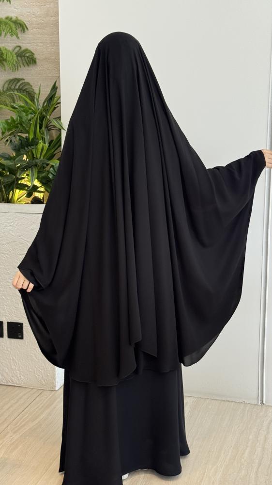 خمار طقاق بغطوه + عبايه ساده