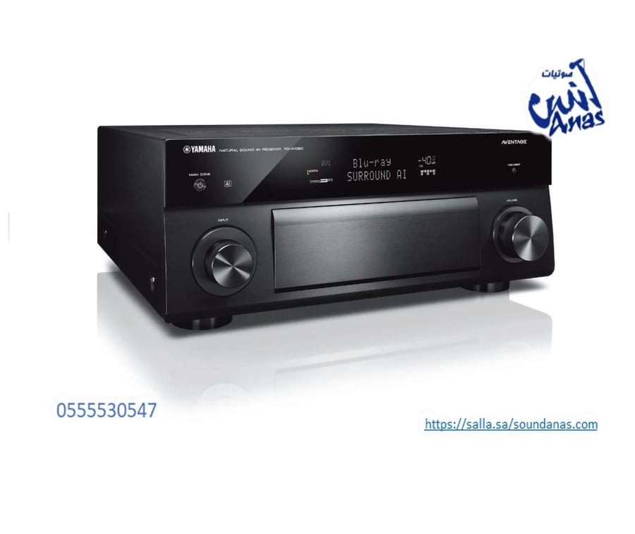 مضخم صوت رسيفر AV ياماها 7.2 قناة 110 وات Dolby Atmos دولبي اتموس اتصال واي فاي، بلوتوث، AirPlay