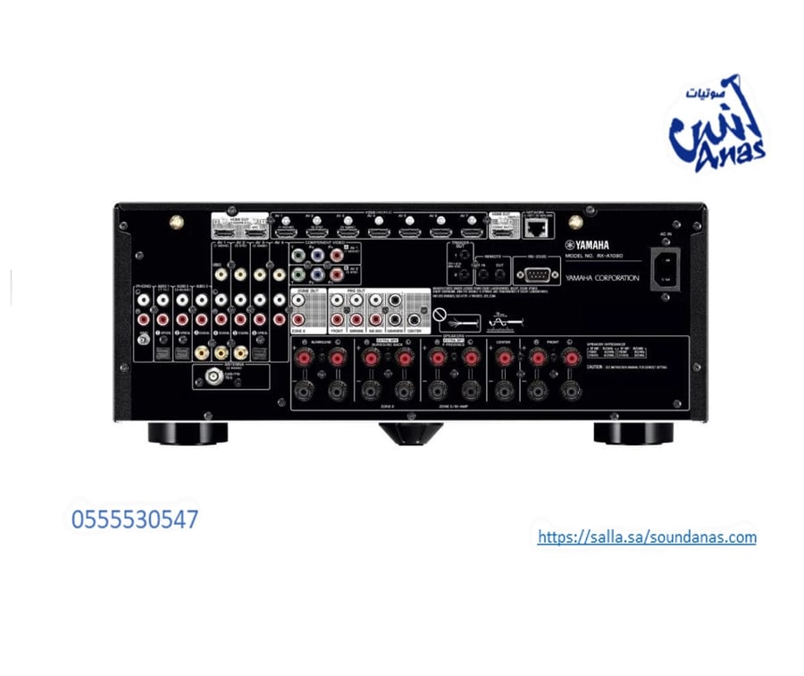 مضخم صوت رسيفر AV ياماها 7.2 قناة 110 وات Dolby Atmos دولبي اتموس اتصال واي فاي، بلوتوث، AirPlay