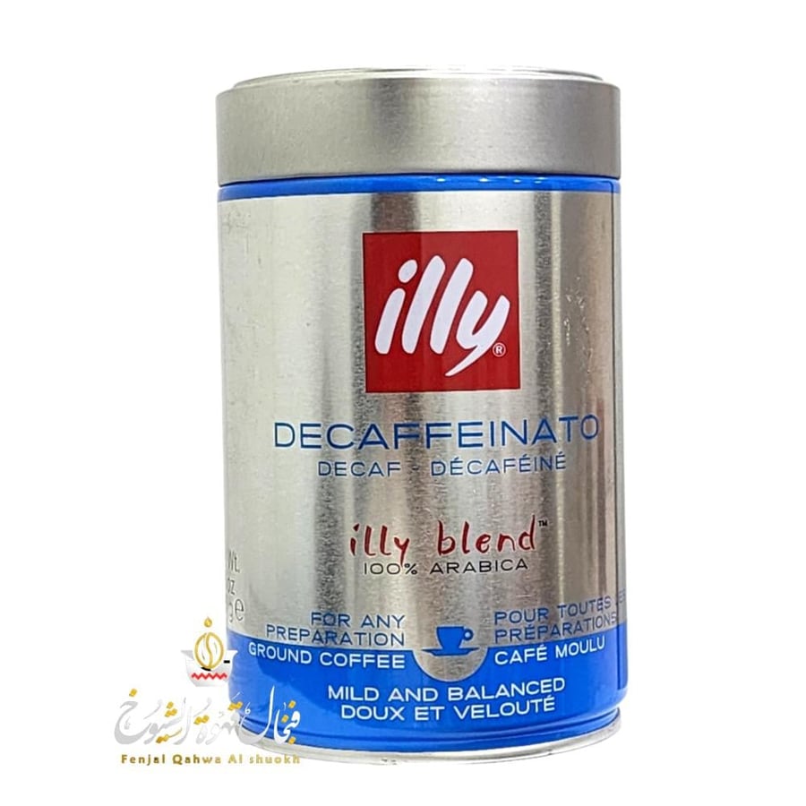 قهوة ايلي illy ديكافينتومطحون متوسط التحميص ايطالي250جرام