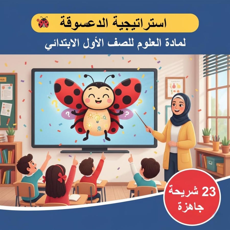 استراتيجية الدعسوقة - لمادة العلوم للصف الأول الابتدائي