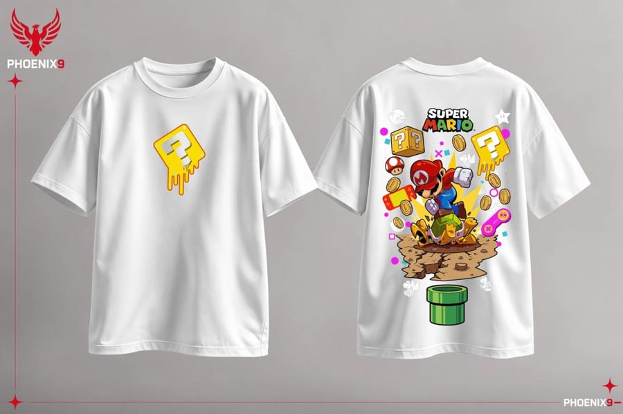 تيشيرت سوبر ماريو – Power Up