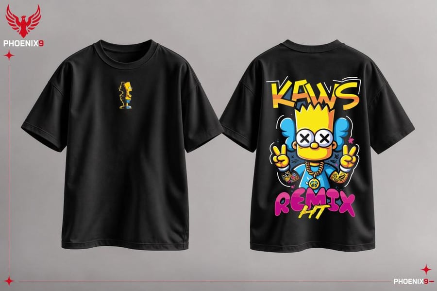 تيشيرت بارت سيمبسون – KAWS Remix