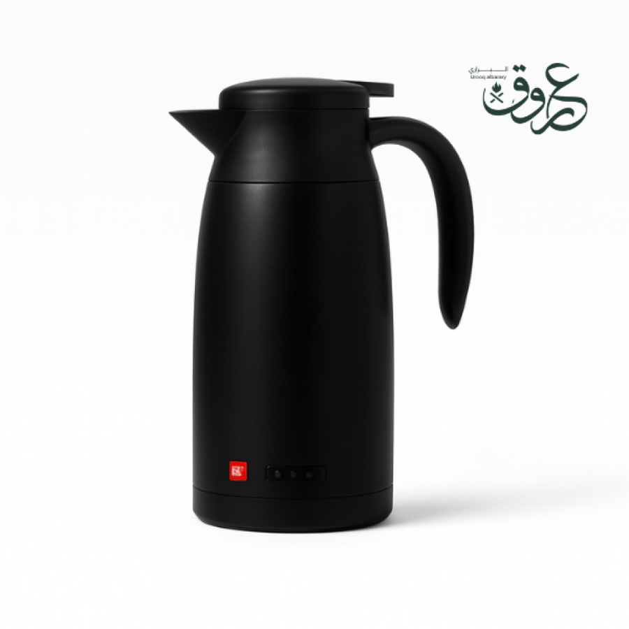 غلاية ماء كهربائية للسيارة 12V/24V سعة 0.8 لتر -  لون أسود