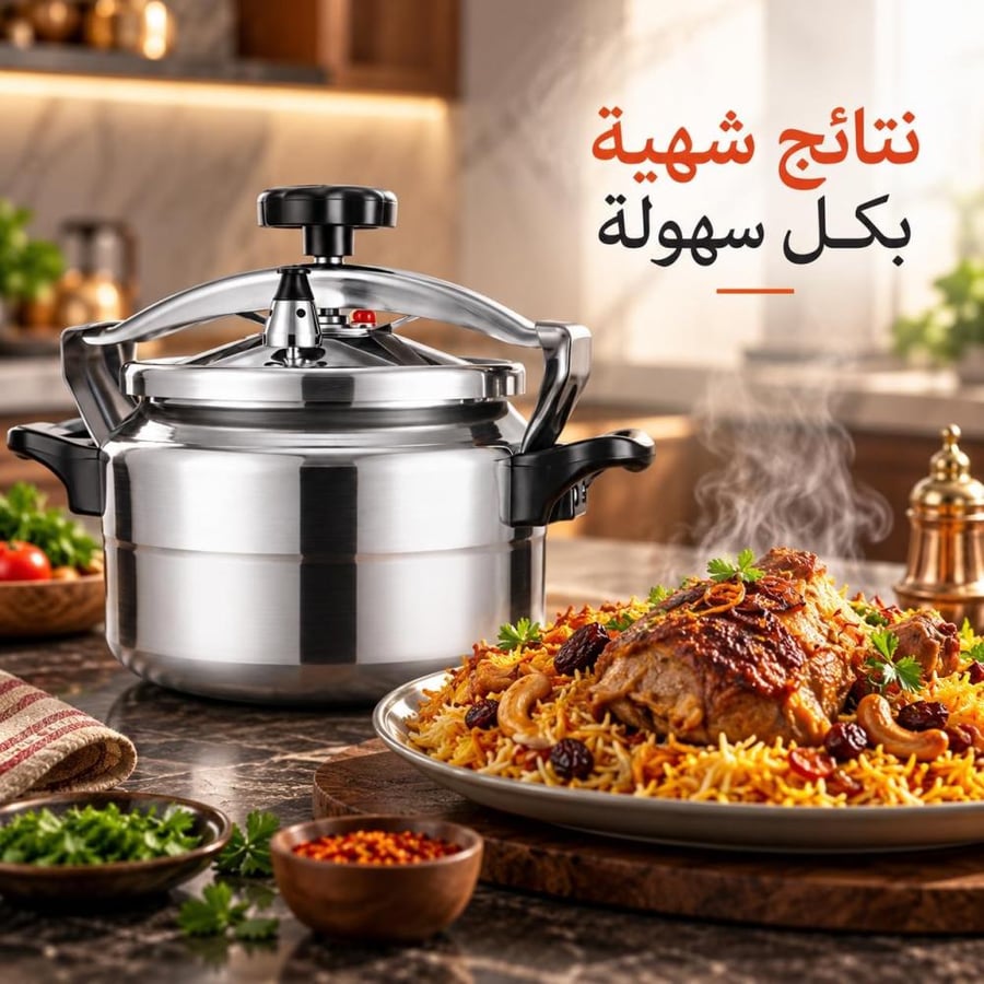 قدر ضغط ألمنيوم للرحلات والكشتات سعة 3 لتر