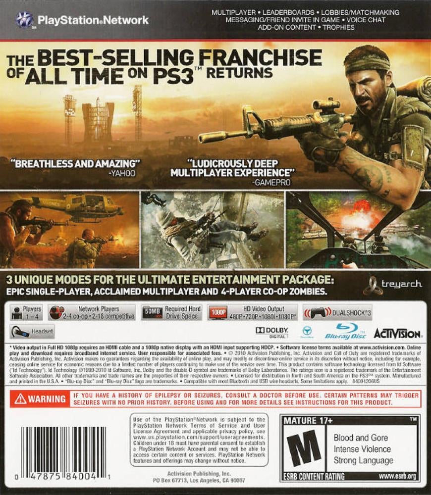 Call of Duty: Black Ops – PS3