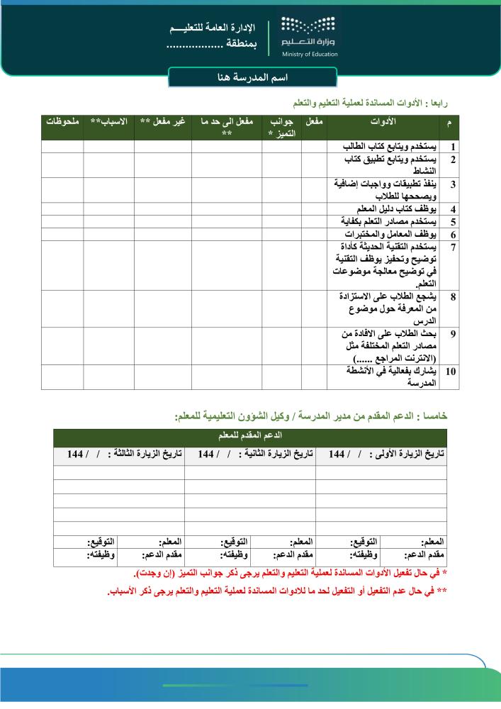 دعم وتطوير الهيئة التعليمية