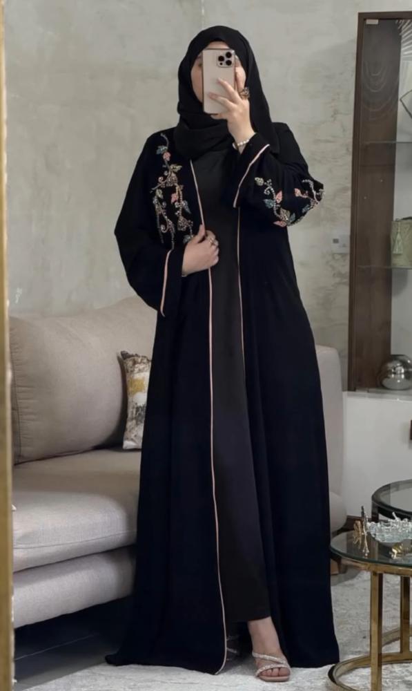 عباية شك قماش كريب ملكي