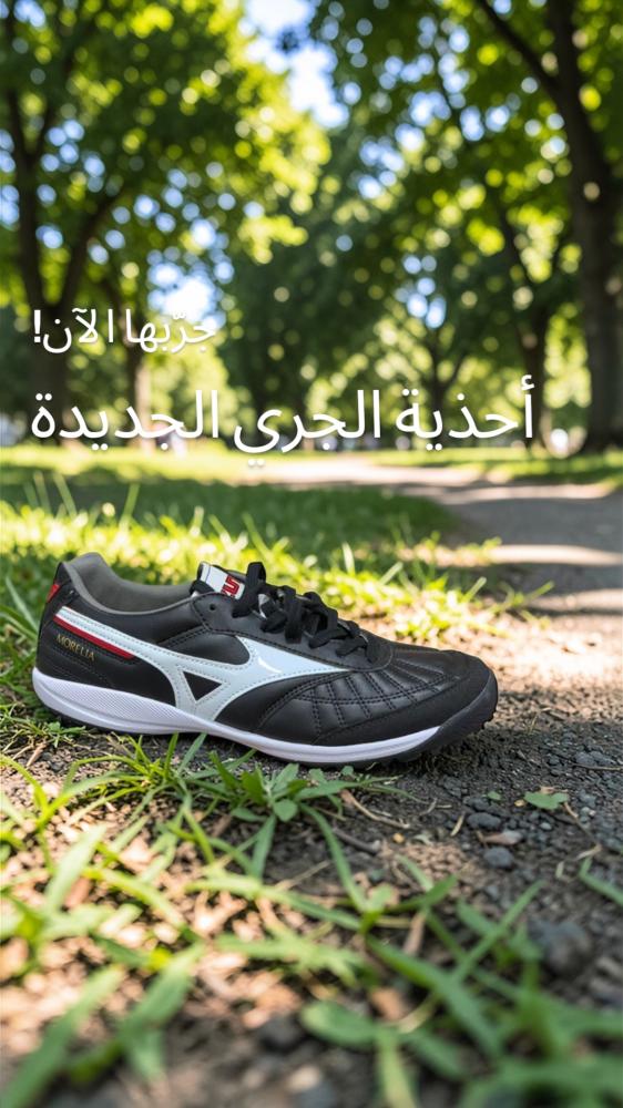 حذاء كرة قدم صالات (Indoor) بتصميم كلاسيكي أنيق �
