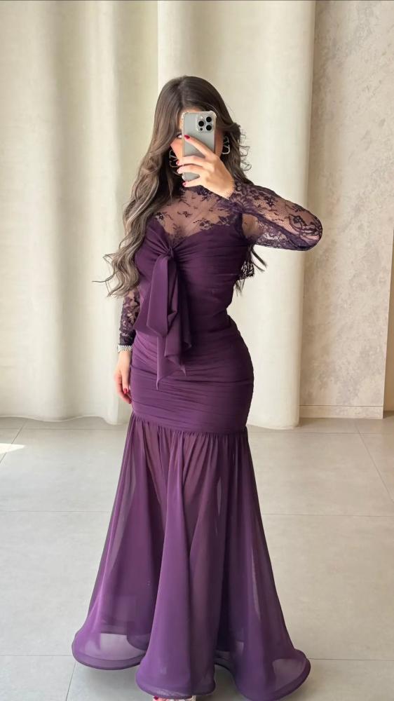 فستان سهره جورجيت دانتيل  لونين