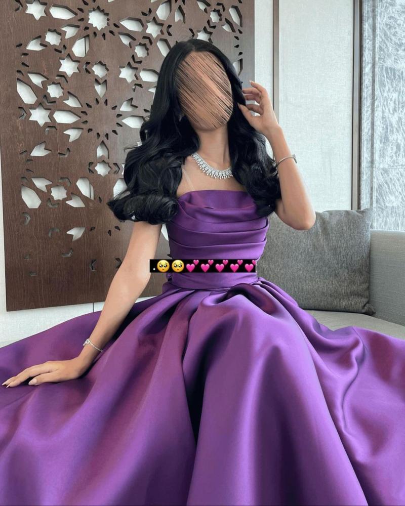 Lilac evening dress