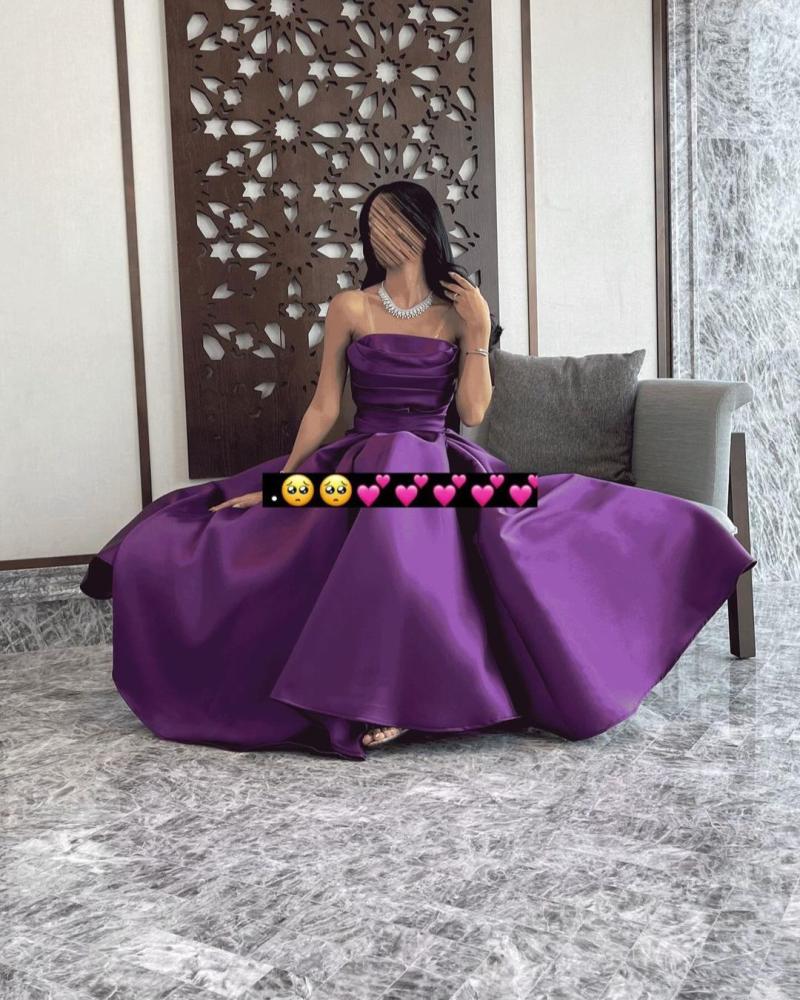 Lilac evening dress