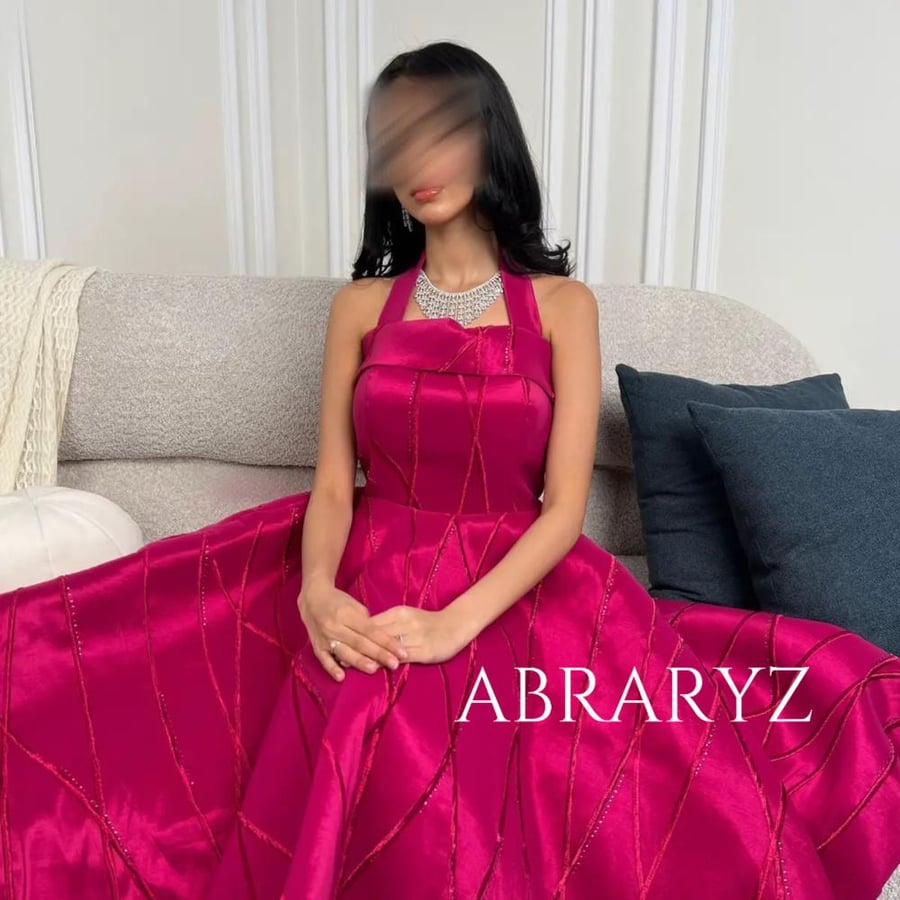 فستان سهرة فوشي