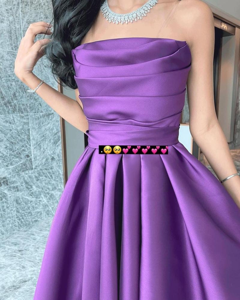 Lilac evening dress
