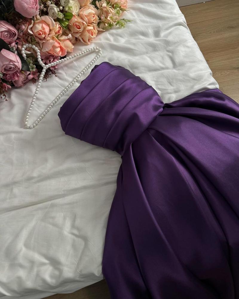 Lilac evening dress