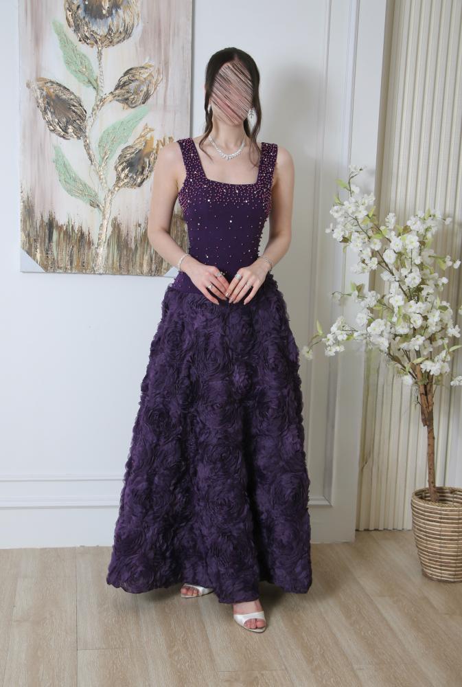 Evening dress Barbie embroidery hand-made flowers