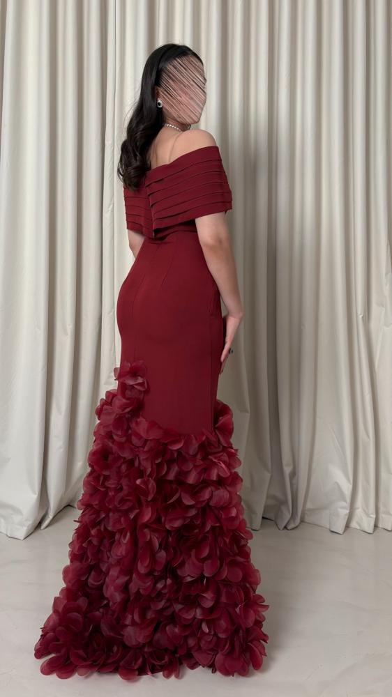 Evening dress Barbie flowers laser cut