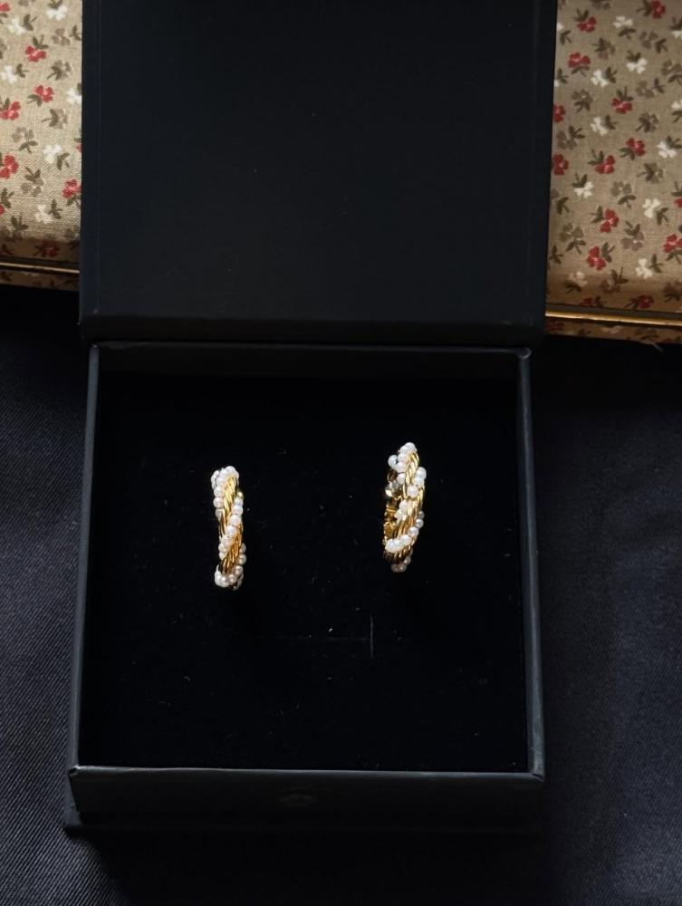 Vintage pearl earring from the eighties
