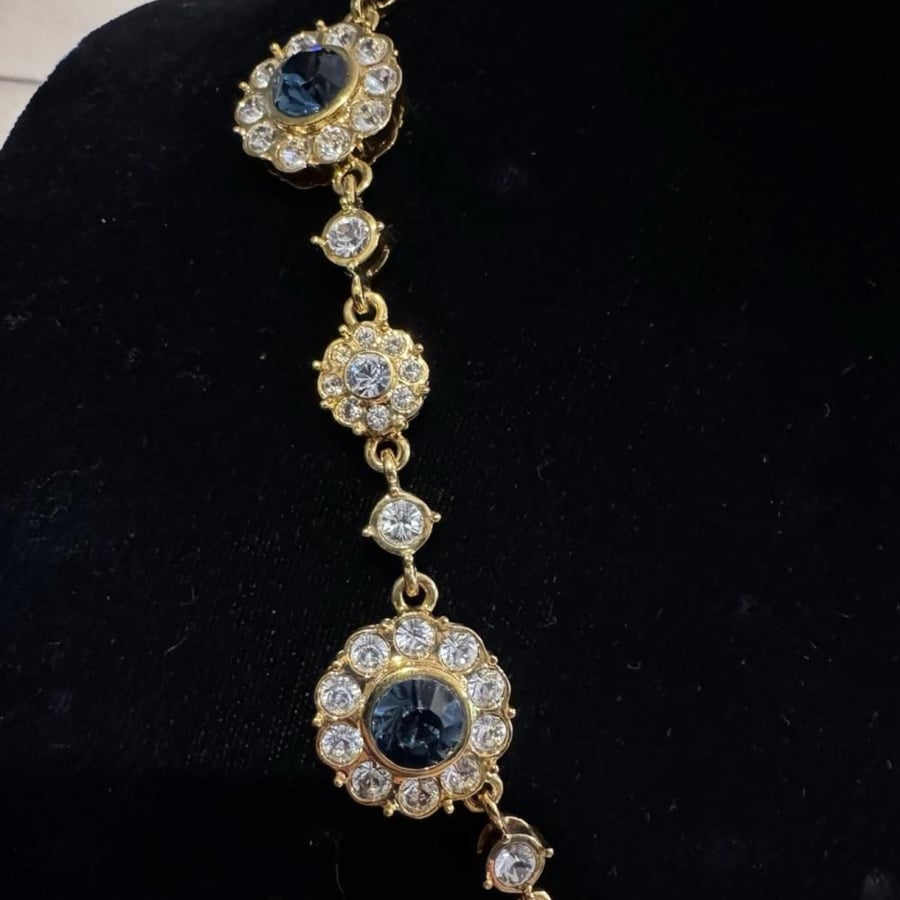 عقد هالشتات الأزرق الملكي – Vintage Hallstatt Blue Necklace