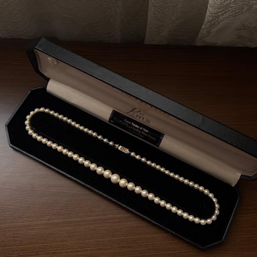 Vintage Royale by Lotus Graduated Pearl Necklace