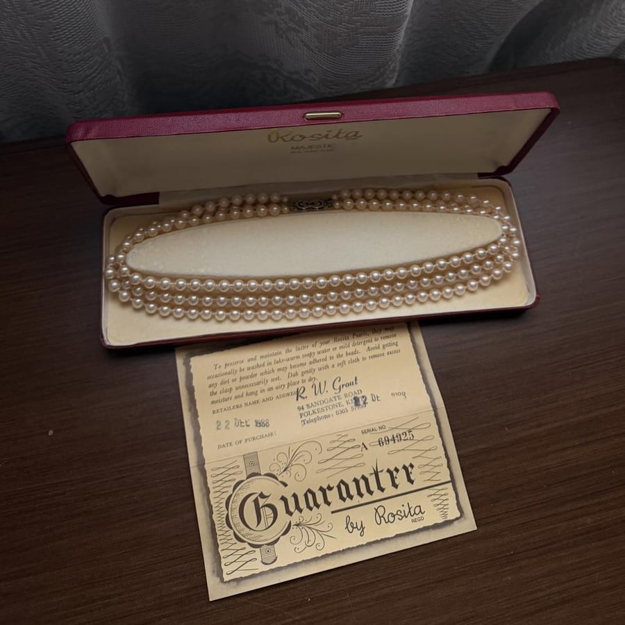 Rosita Pearls Vintage Multi-Strand Necklace – 1988