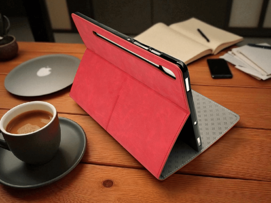جراب تاب هواوي ( Matpad 11 ) أنيق بألوان سادة مع استاند مدمج