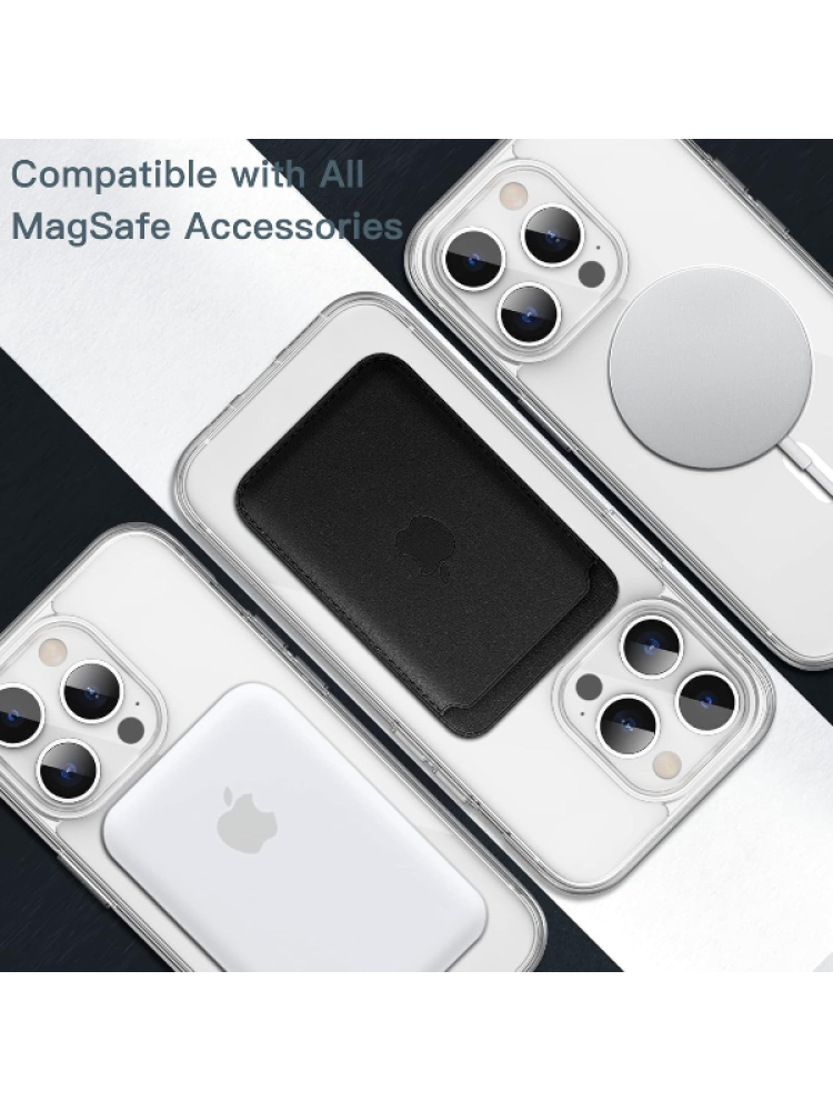 جراب Gear4 سيليكون شفاف مع MagSafe لهاتف iPhone 15 Pro Max