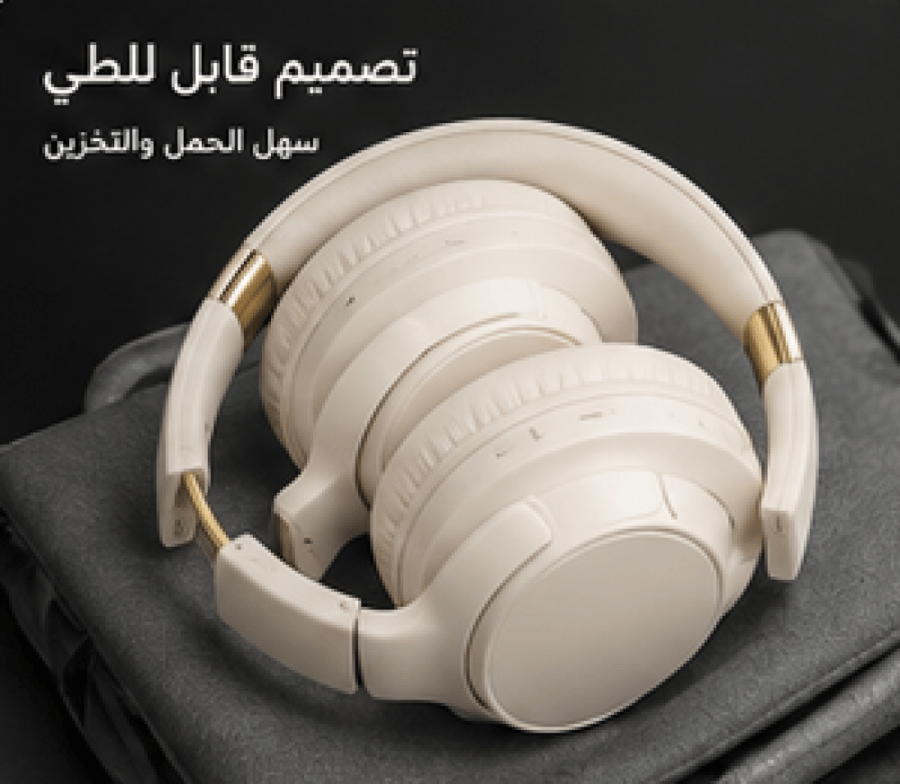 سماعة رأس بلوتوث Rabbit SAZ-A12 ستيريو – أسود وذهبي