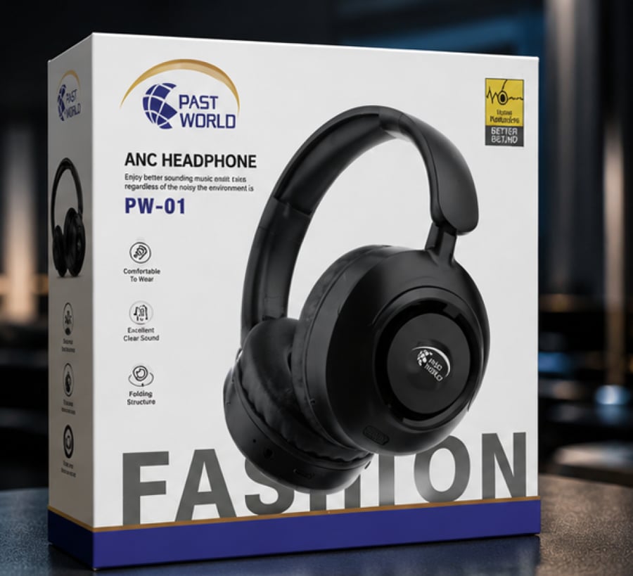 سماعة رأس Past World PW-01 بعزل ضوضاء نشط ANC
