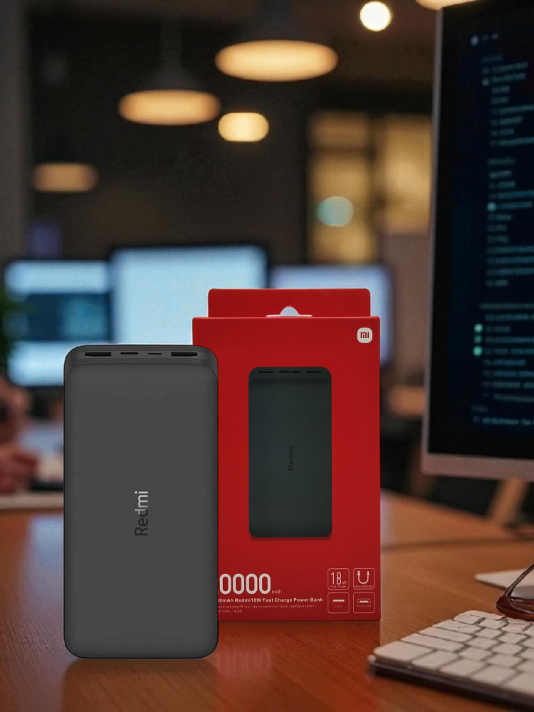 باور بنك ريدمي 20000mAh موديل PB200LZM – شحن متنقل سريع بقدرة 18 واط