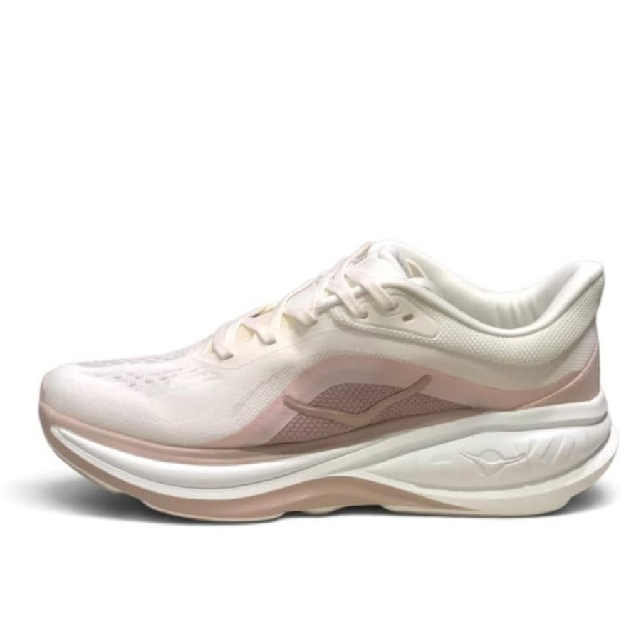 حذاء هوكا كليفتون برو  Hoka Clifton Pro اوف وايت مع وردي نسائي