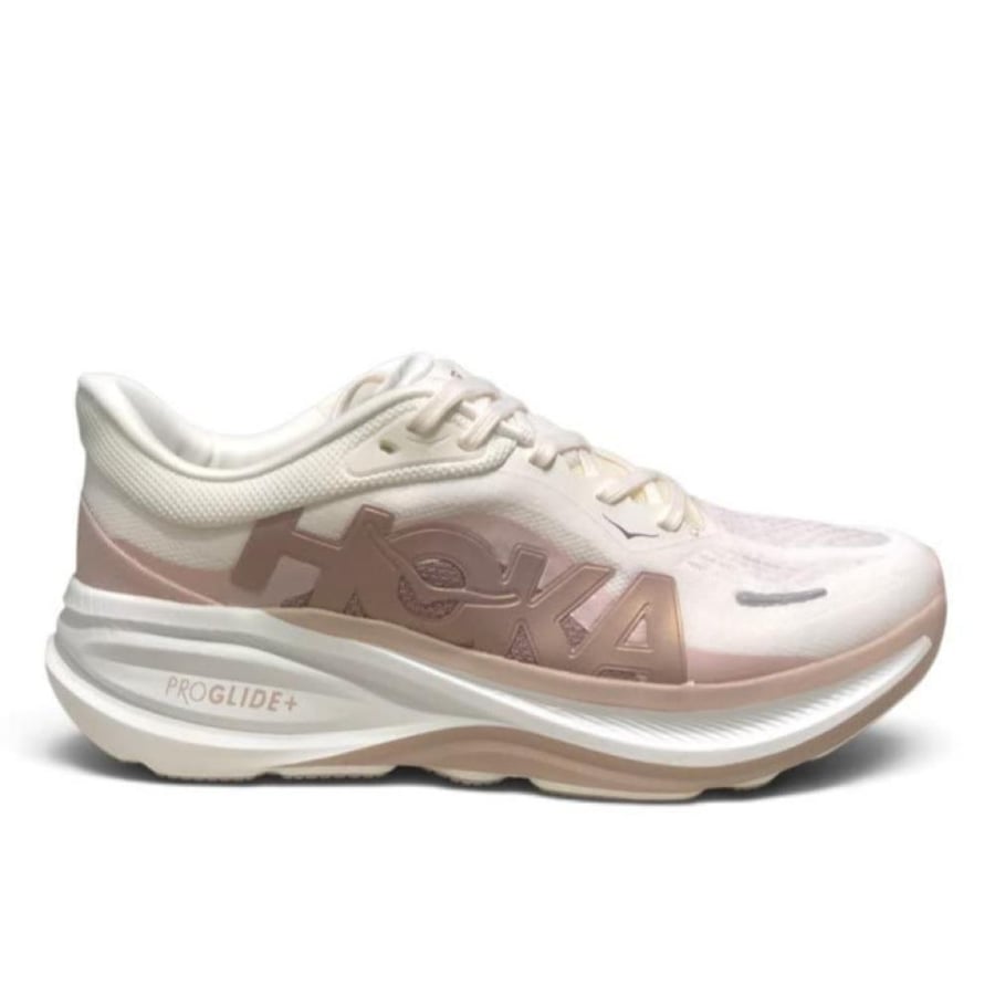 حذاء هوكا كليفتون برو  Hoka Clifton Pro اوف وايت مع وردي نسائي