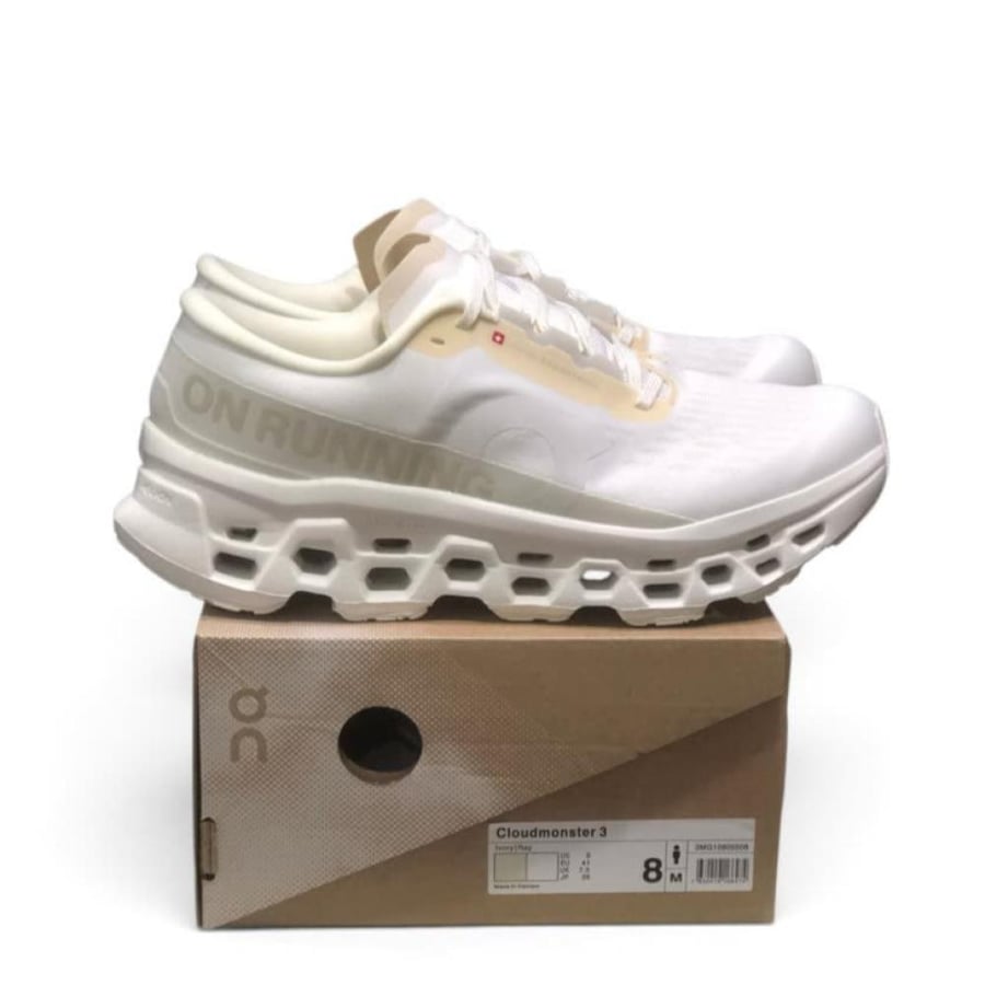 حذاء اون راننج كلاود مونستر On Running Cloudmonster 3) 3) اوف وايت للجنسين