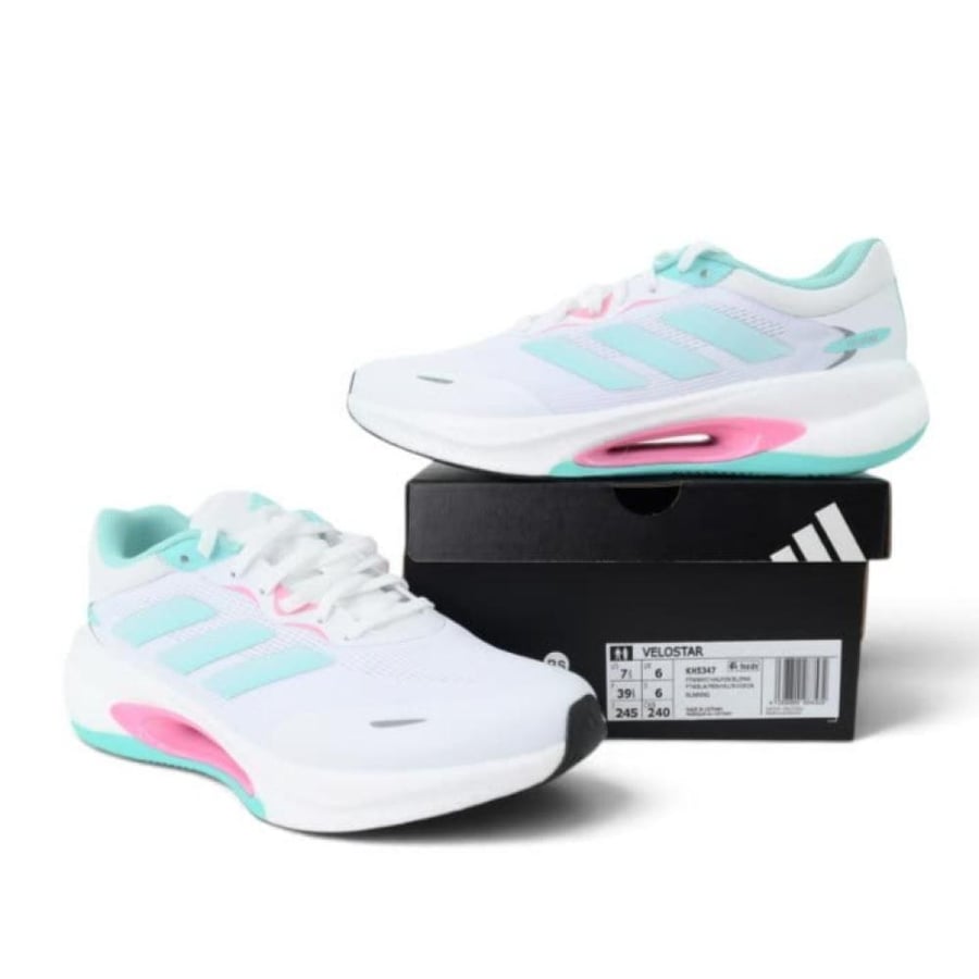 حذاء اديداس  فيلوستار Adidas Velostar ابيض مع زهري نسائي