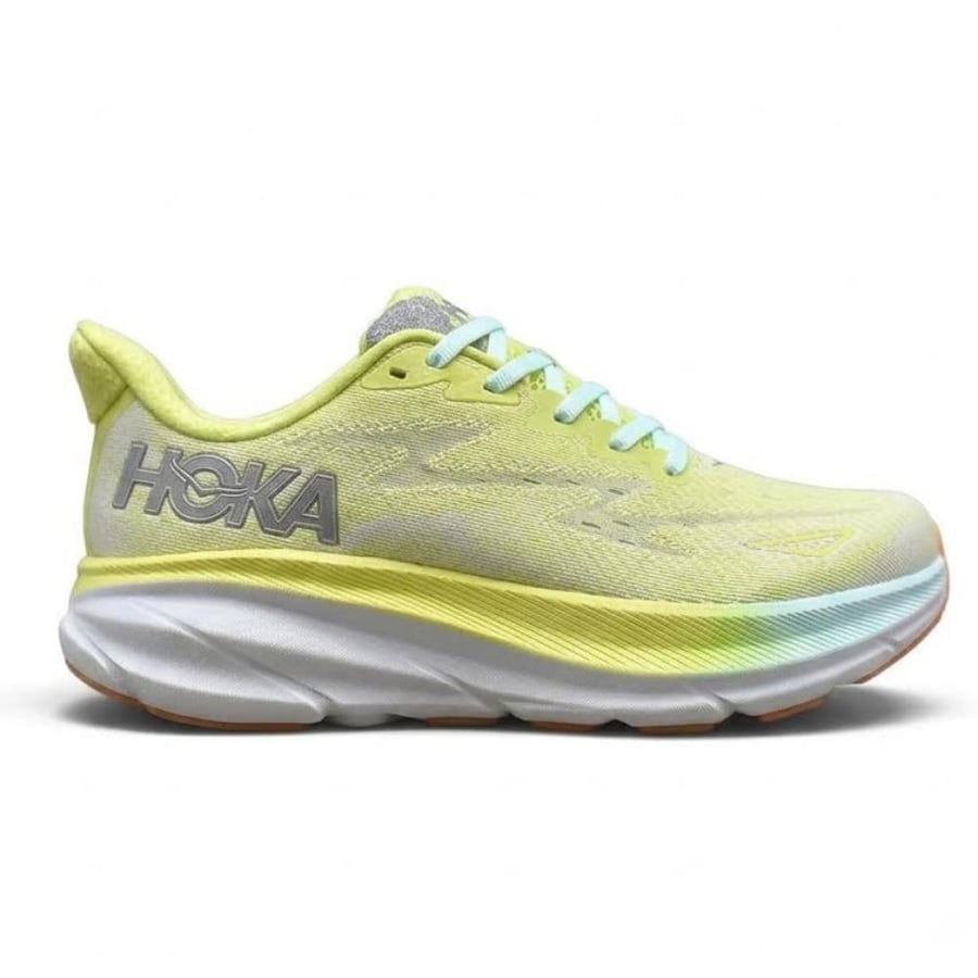 حذاء هوكا ون ون كليفتون 9 (HOKA ONE ONE Clifton 9) اصفر ليموني نسائي