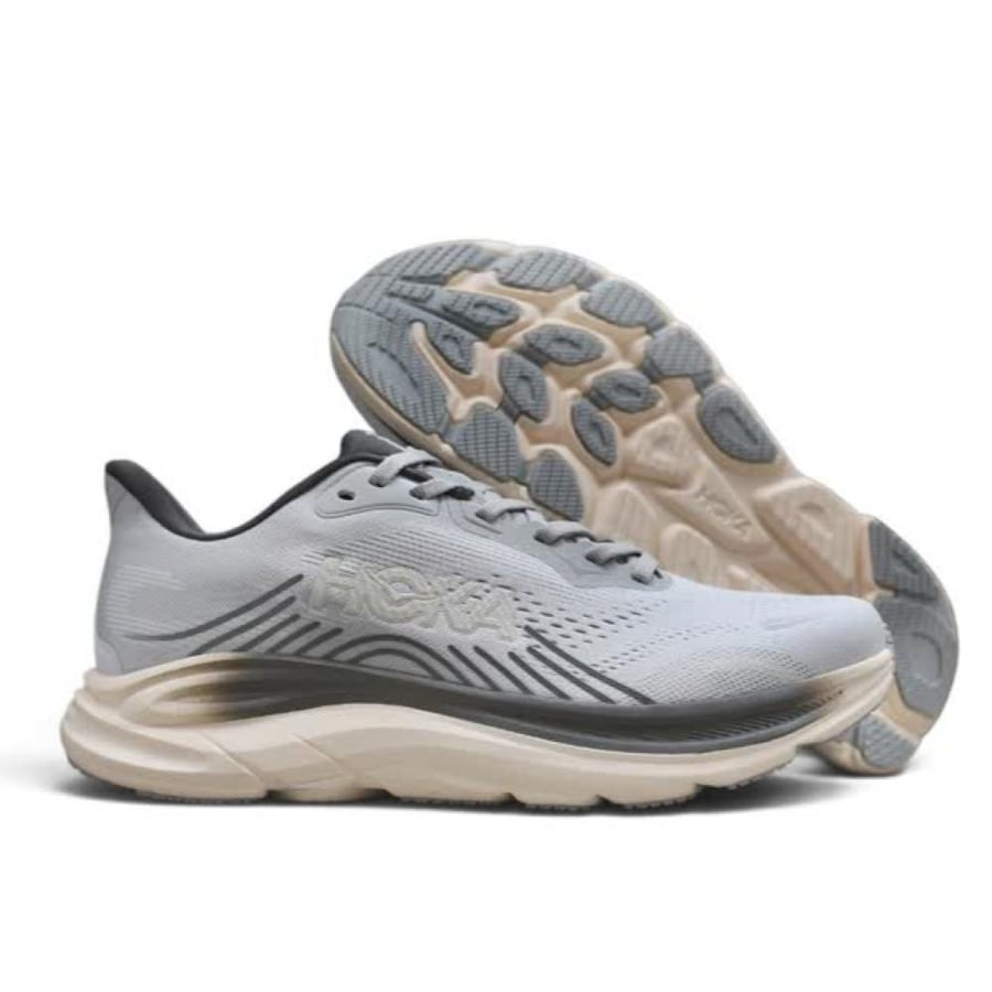 حذاء هوكا كليفتون 11 (HOKA Clifton 11) رمادي فاتح للجنسين