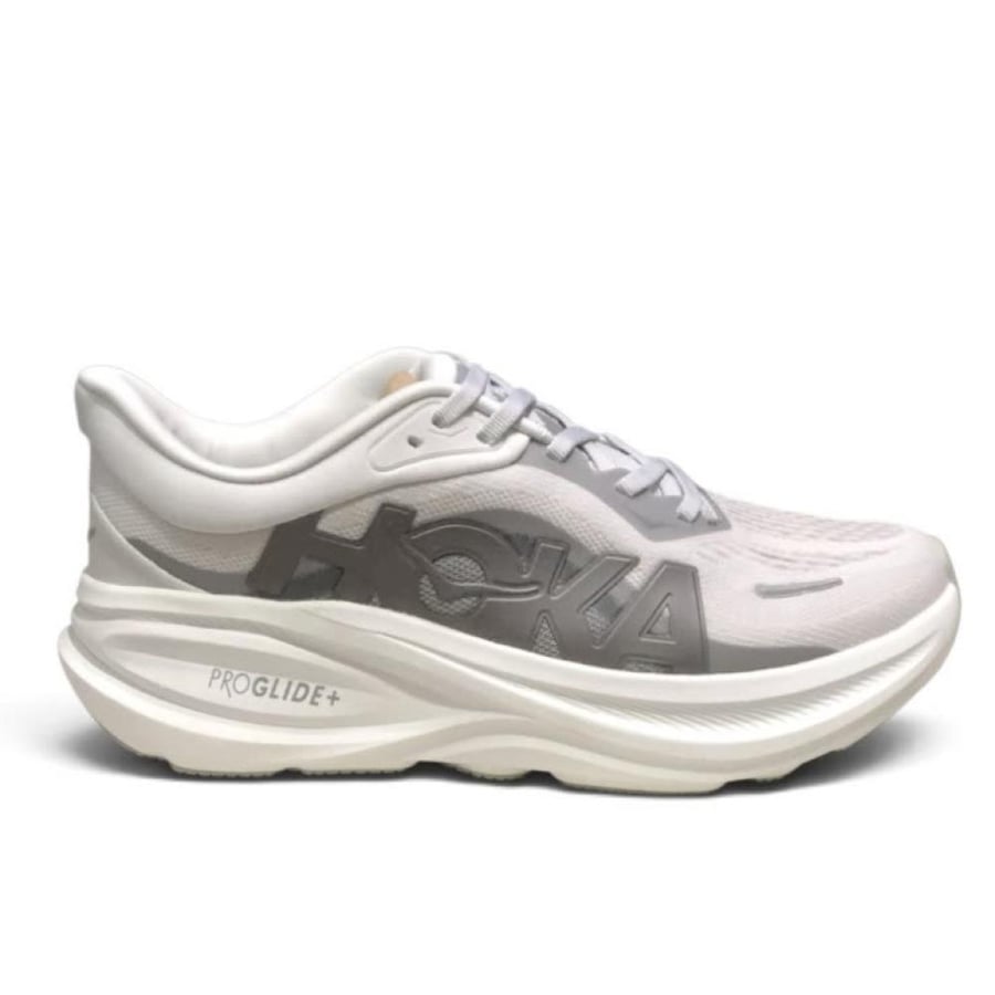 حذاء هوكا كليفتون برو  Hoka Clifton Pro ابيض مع رمادي للجنسين