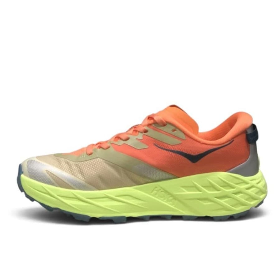 حذاء هوكا سبيدجوت 7 (Hoka Speedgoat 7 ) برتقالي مع اخضر فسفوري للجنسين