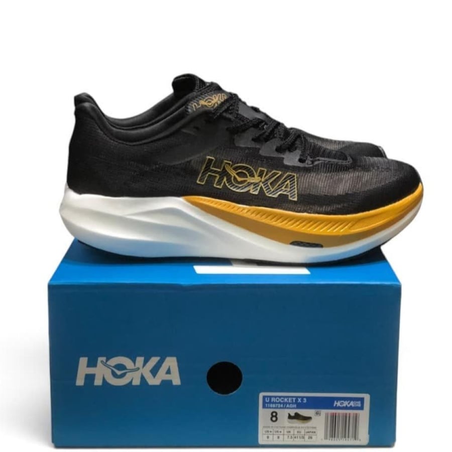 حذاء هوكا ون ون روكيت إكس HOKA ONE ONE ROCKET X اسود للجنسين