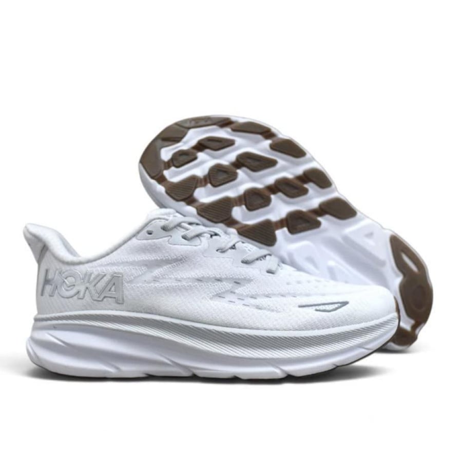 حذاء هوكا ون ون كليفتون 9 (HOKA ONE ONE Clifton 9) ابيض للجنسين