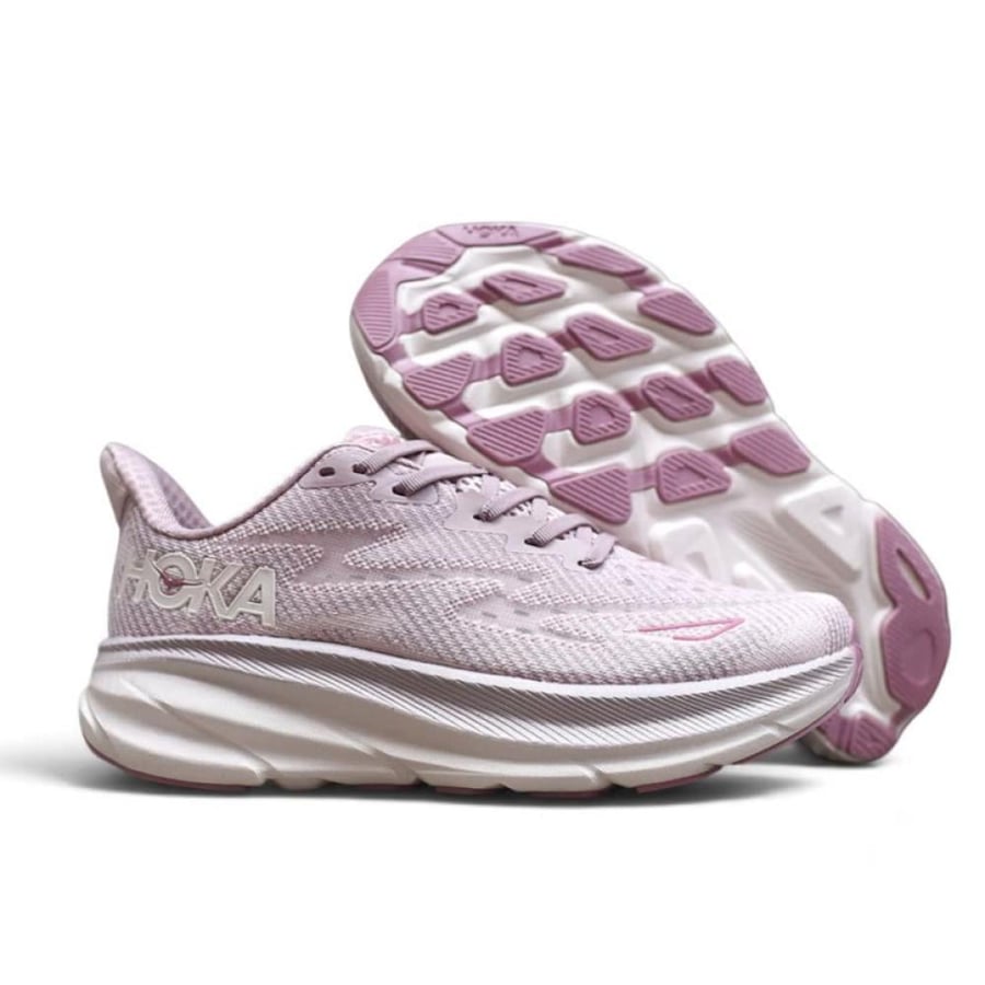 حذاء هوكا ون ون كليفتون 9 (HOKA ONE ONE Clifton 9) وردي فاتح نسائي